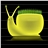 Snail Led Night Light DC 5V USB Charging Plant Potting Lamp Home Decoration (Yellow Light)