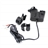 Waterproof 12V Motorcycle Handlebar Cigarette Lighter Power Plug Socket 2.1A Dual USB Power Adapter for iPad /iPhone /Cellphone /GPS /MP3 (Black)
