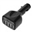 Portable 5V 2.1A 4-port USB Car Charger Adapter for iPad /iPhone /Cellphones /Tablets /Car DVR /GPS /MP3 (Black)
