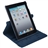 4-in-1 360-degree Rotating Stand PU Case & Screen Guard & Stylus Pen & Cloth Set for iPad 4 /iPad 3 /iPad 2 (Dark Blue)