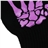 Cool Skeleton Hands 3-finger Capacitive Touch Screen Knitted Gloves for iPad /iPhone - 3 pairs/set (White+Purple+Pink)