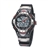 PASNEW 388A Waterproof Unisex Students Dual Time Sports LED Digital Quartz Wrist Watch with Date /Alarm /Stopwatch (Black+Red)
