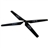 4pcs 15cm Rotor Blades Wings for RC Helicopter Toy (Black)