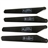 4pcs 15cm Rotor Blades Wings for RC Helicopter Toy (Black)