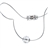 Blue Light Glitter LED Round Necklace