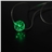 Blue Light Glitter LED Round Necklace