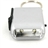Hand winding Mini Keychain 2 LED Flashlight (Silver)