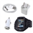 Mesh Style Sports Adjustable Armband & 3-in-1 Power Charger Adapter Kit for iPhone 4 /iPhone 4S (Black & White) 