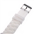 Fashion Rhinestones Decorated Round Case Soft Silicone Band Women's Quartz Wrist Watch (White)