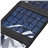 4W 4 Solar Tablet Folding Portable Emergency Solar Charger for Cellphone Camera GPS MP3 Power Bank (Black)