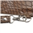Crocodile Pattern Soft PU Leather Bag Pouch with Magnetic Button & Strap for The new iPad (Brown)