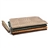 Crocodile Pattern Soft PU Leather Bag Pouch with Magnetic Button & Strap for The new iPad (Brown)