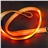 PP Weave Strap Optical Fiber LED Flashing Pet Dog Collar Safety Chain Set (Red)