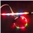 PP Weave Strap Optical Fiber LED Flashing Pet Dog Collar Safety Chain Set (Red)