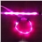 PP Weave Strap Optical Fiber LED Flashing Pet Dog Collar Safety Chain Set (Red)