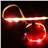 PP Weave Strap Optical Fiber LED Flashing Pet Dog Collar Safety Chain Set (Red)