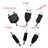2200mAh USB Portable Power Charger with High-power LED Torch (Black) 