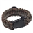 3-in-1 Multifunctional Parachute Cord Survival Bracelet with Compass & Whistle for Outdoor Activities (Army Green)