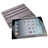 360 Degree Rotating Stand Leopard Pattern Protective PU Leather Case Cover with Sleep Function for The new iPad (Purple)