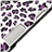 360 Degree Rotating Stand Leopard Pattern Protective PU Leather Case Cover with Sleep Function for The new iPad (Purple)
