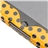 Dots Pattern Protective PU Leather Case Pouch Cover with Sleep Function & Stand for The new iPad (Yellow)