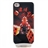 Funny Gambler Pattern LED Light-emitting Crystal Hard Protective Back Case Shell for iPhone 4 /iPhone 4S  