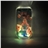 Funny Gambler Pattern LED Light-emitting Crystal Hard Protective Back Case Shell for iPhone 4 /iPhone 4S  