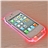 Funny Gambler Pattern LED Light-emitting Crystal Hard Protective Back Case Shell for iPhone 4 /iPhone 4S  