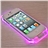 Funny Gambler Pattern LED Light-emitting Crystal Hard Protective Back Case Shell for iPhone 4 /iPhone 4S  