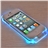 Funny Gambler Pattern LED Light-emitting Crystal Hard Protective Back Case Shell for iPhone 4 /iPhone 4S  