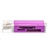 Lighter Shaped High Speed USB 2.0 /1.1 480Mbps All in One Universal Card Reader with LED Indicator (Purple)