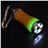 Mini Type 5-LED Flashlight Torch with Mountaineering Buckle - 3 pcs/set (Blue & Green & Grey)