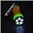 Mini Type 5-LED Flashlight Torch with Mountaineering Buckle - 3 pcs/set (Blue & Green & Grey)