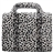 Stylish Leopard Pattern Patent Leather Handbag Pouch Case with Sleep Function & Stand for The new iPad (White)