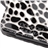 Stylish Leopard Pattern Patent Leather Handbag Pouch Case with Sleep Function & Stand for The new iPad (White)