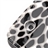 Stylish Leopard Pattern Patent Leather Handbag Pouch Case with Sleep Function & Stand for The new iPad (White)
