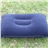 Super-thick Flocking Fabric Inflatable Pillow Portable Travel Pillow for Outdoor Activities (Dark Blue)