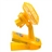 USB /3 * AA Powered Mini Clip Fan with Oscillating Head (Yellow)