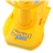 USB /3 * AA Powered Mini Clip Fan with Oscillating Head (Yellow)
