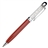 2-in-1 High-sensitive Capacitive Touch Screen Stylus Pen with Transparent Rhinestones for iPhone iPad iPod (Red) 