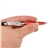 2-in-1 High-sensitive Capacitive Touch Screen Stylus Pen with Transparent Rhinestones for iPhone iPad iPod (Red) 