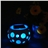 300mAh Solar /Battery Powered 7 Color LED Ceramic Lamp /Pen Container 
