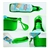 500ML Pet Dog Cat Portable Plastic Drinking Bottle Bowl for Outdoor Use (Green)