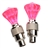Diamond Shaped Style Flash Valve Sealing Cap LED Light for Bicycle Motorcycle Car Tyre (Rosy)