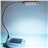 Eco-friendly Design USB /Solar Powered Super Bright 4-LED Table Lamp Reading Light (Silver) 