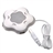 Lovely Starfish Shaped High-speed 4-port USB 2.0 Hub with Color-changing Light for PC Laptop Notebook (White & Grey)
