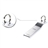 SSK SFD199 Waterproof Design 8GB Encrypted USB 2.0 Flash Drive Ultra-thin U-disk with Key Ring (Silver)