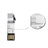 SSK SFD199 Waterproof Design 8GB Encrypted USB 2.0 Flash Drive Ultra-thin U-disk with Key Ring (Silver)