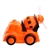 Lovely Cartoon Car Shaped Electric Fan (Orange)