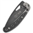 No.5960 High-quality Stainless Steel Folding Pocket Knife with Clamp (Black) 